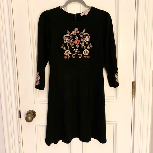 Loft embroidered dress Loft embroidered dress